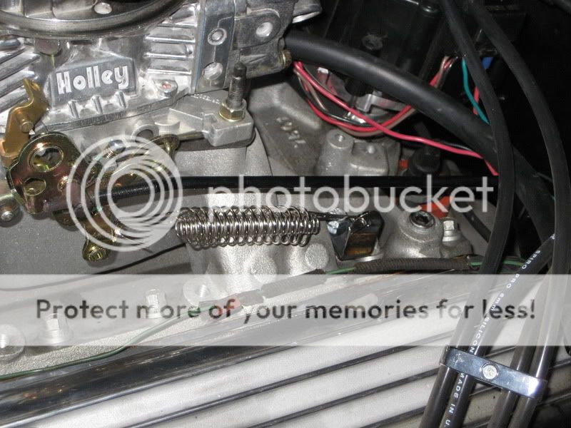 Blasted accelerator return spring location. Vintage Mustang Forums