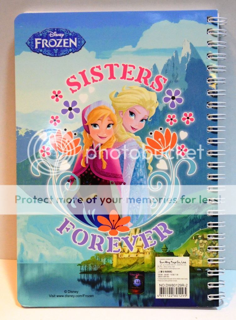 Disney Frozen Anna Elsa Olaf Spiral Paper Notebook Journal Diary