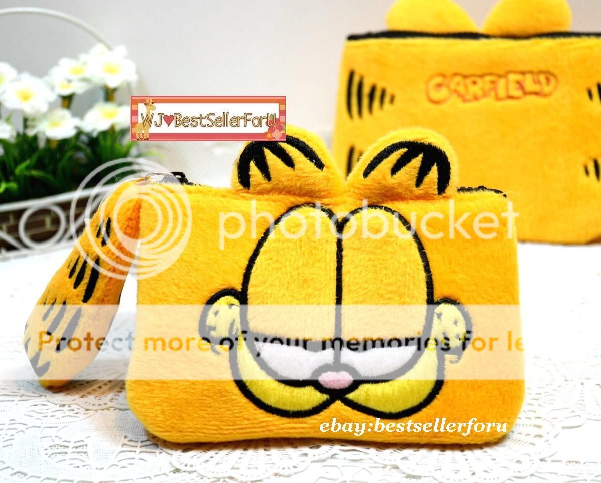 Garfield Coin Purse Key Pouch ID Credit Card Holder Case Wallet Bag